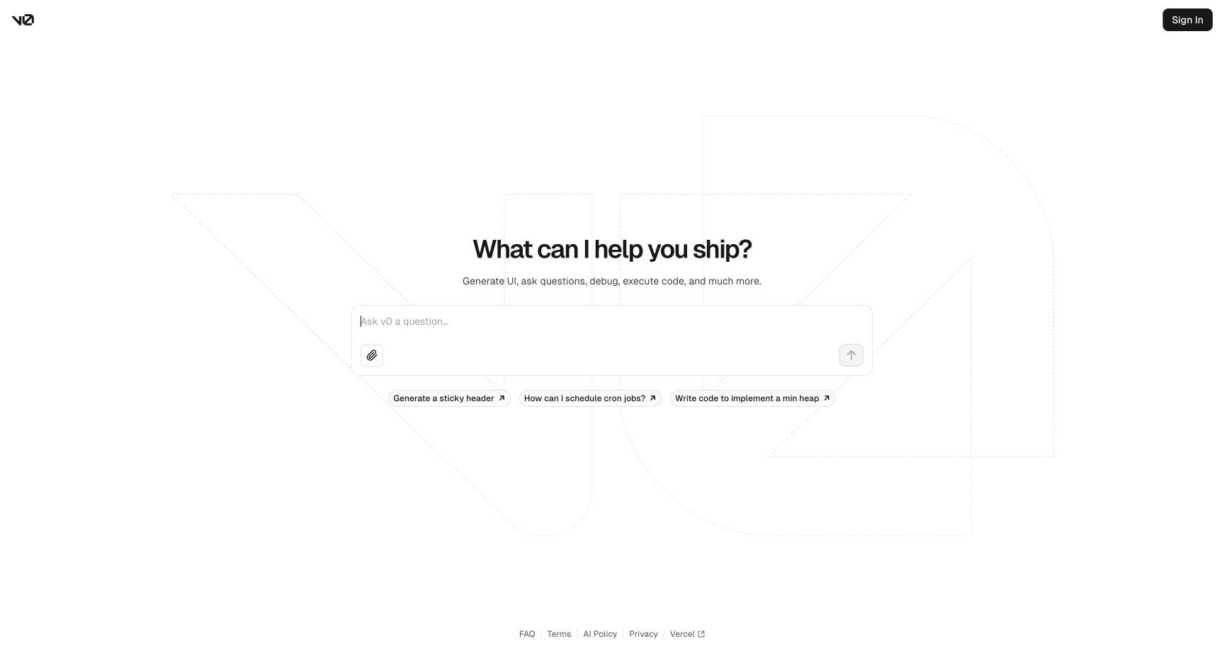 V0.dev preview
